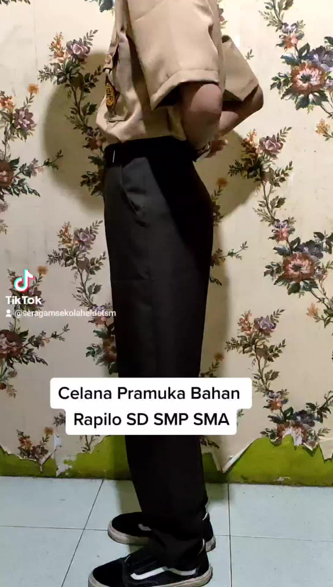 Celana Pramuka Bahan Rapilo Dan Bahan drill SD SMP SMA Laki laki panjang