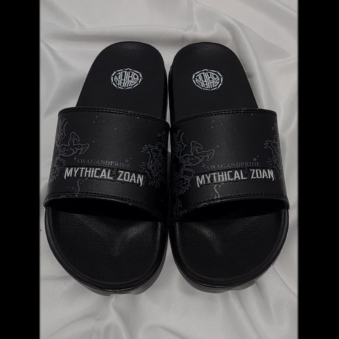 Sandal Slide Pria Mythical Zoan Slipper Swag And Pride - Slip On - Sendal Selop One Piece Motif Naga