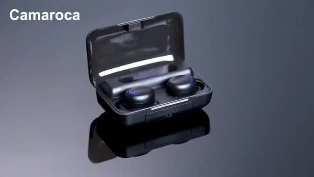 TWS Headset Bluetooth F9-5 LED Wireless Earphone Bass with Power bank Built-in Microphone