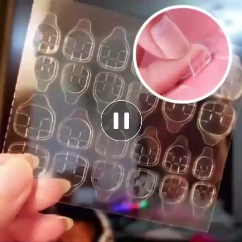 KKT 24pcs Kuku Palsu Matte Kuku Palsu Panjang Murah Fake Nail Art Nude Manicure Free Lem Cair 2gr