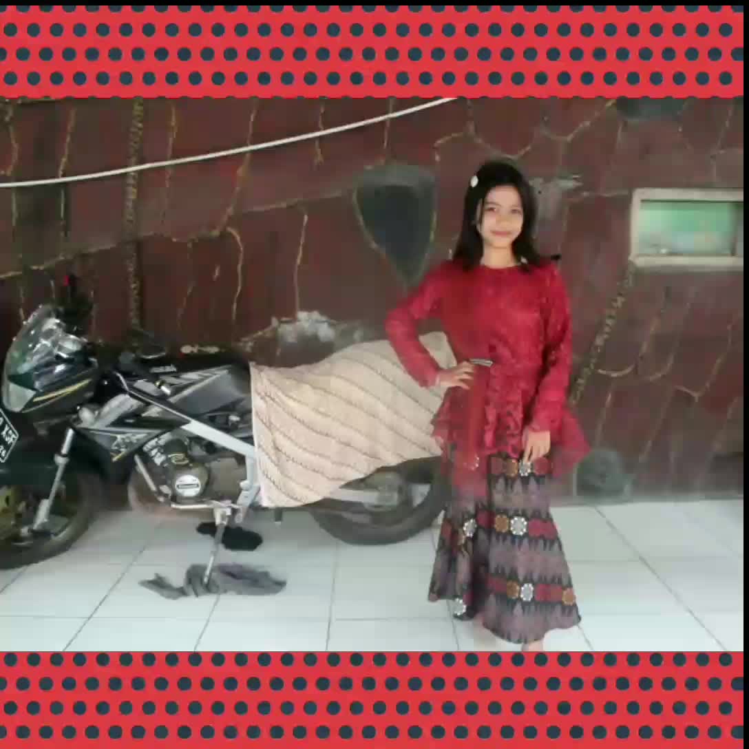 SETELAN BAJU KEBAYA ANAK AURORA SELENDANG TK SAMPAI SD Lengan panjang Fashion