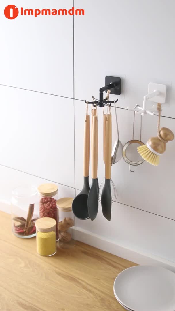 Gantungan peralatan dapur putar 360 derajat Gantungan hook kamar mandi Gantungan peralatan masak