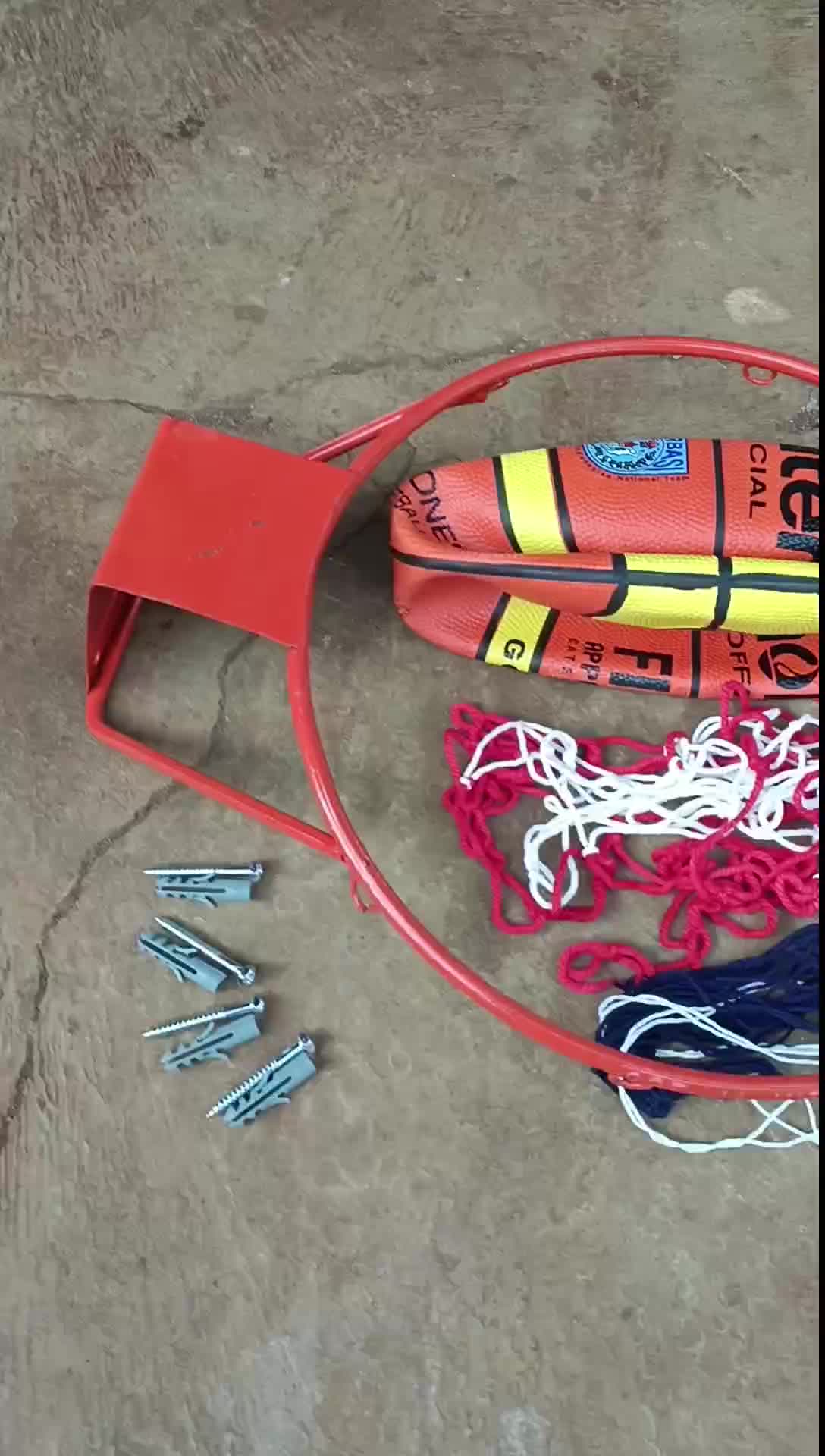 paket komplit ring bsket dewasa jaring + bola basket + baut fisher Ball