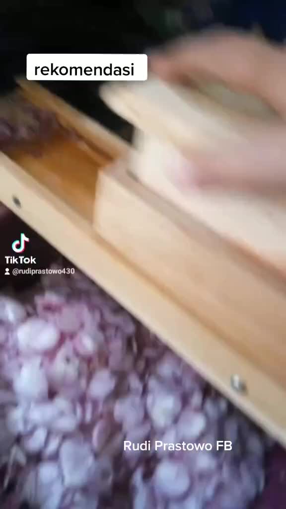 PENGIRIS sedang SERBAGUNA KAYU JATI PRO MK Alat Pisau Kentang Keripik