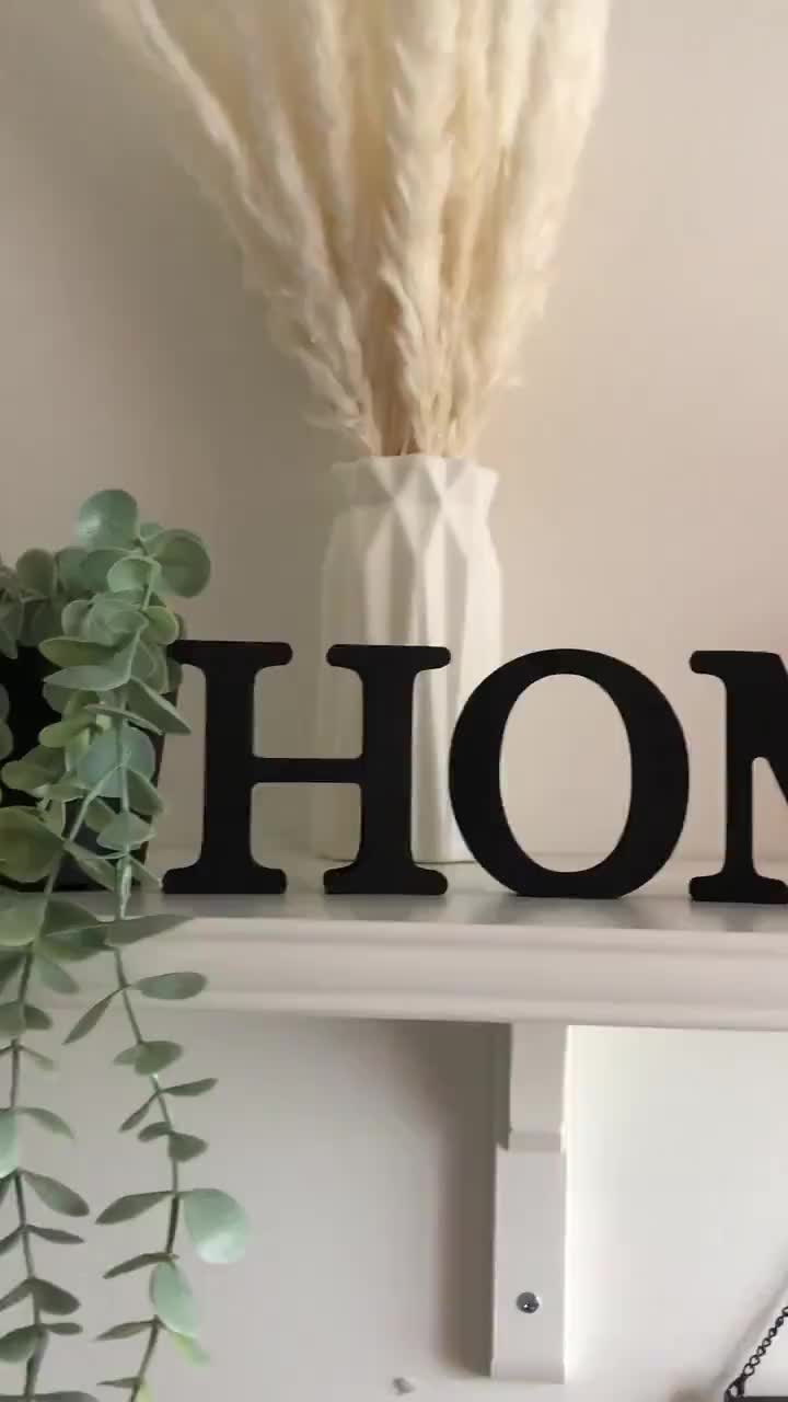 Hiasan Dinding Wall Decor Huruf Kayu Tulisan HOME