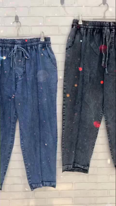 Daniel Pant Snow  Wanita  Panjang Baggy Jeans Snow Super Jumbo Muat BB 100kg Dewasa