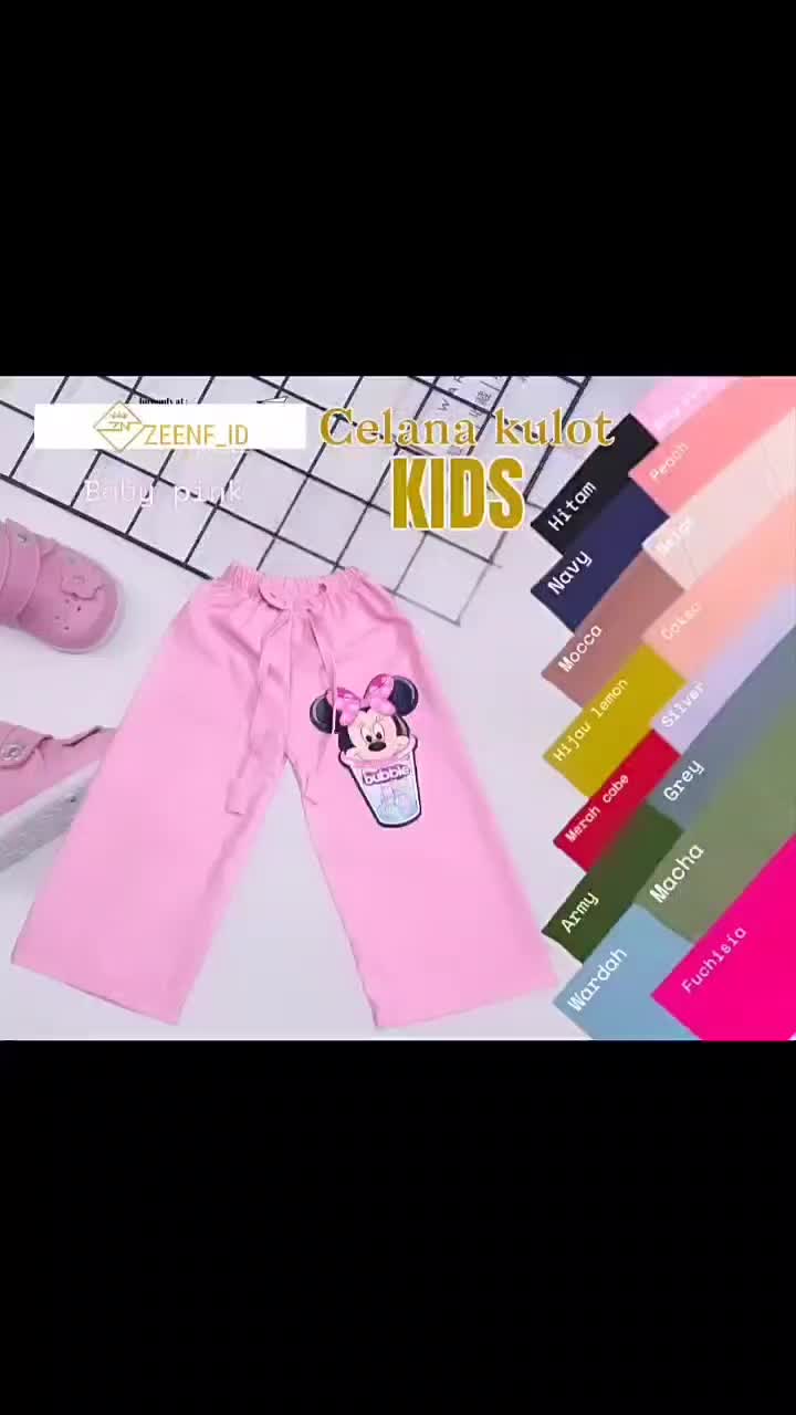 CELANA KULOT ANAK RIBBON PANTS UNTUK USIA 2 SAMPAI 10 TAHUN
