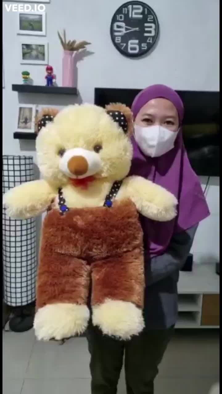 Boneka Teddy Bear OverAll Jojon 65CM Dijamin Besar Termurah
