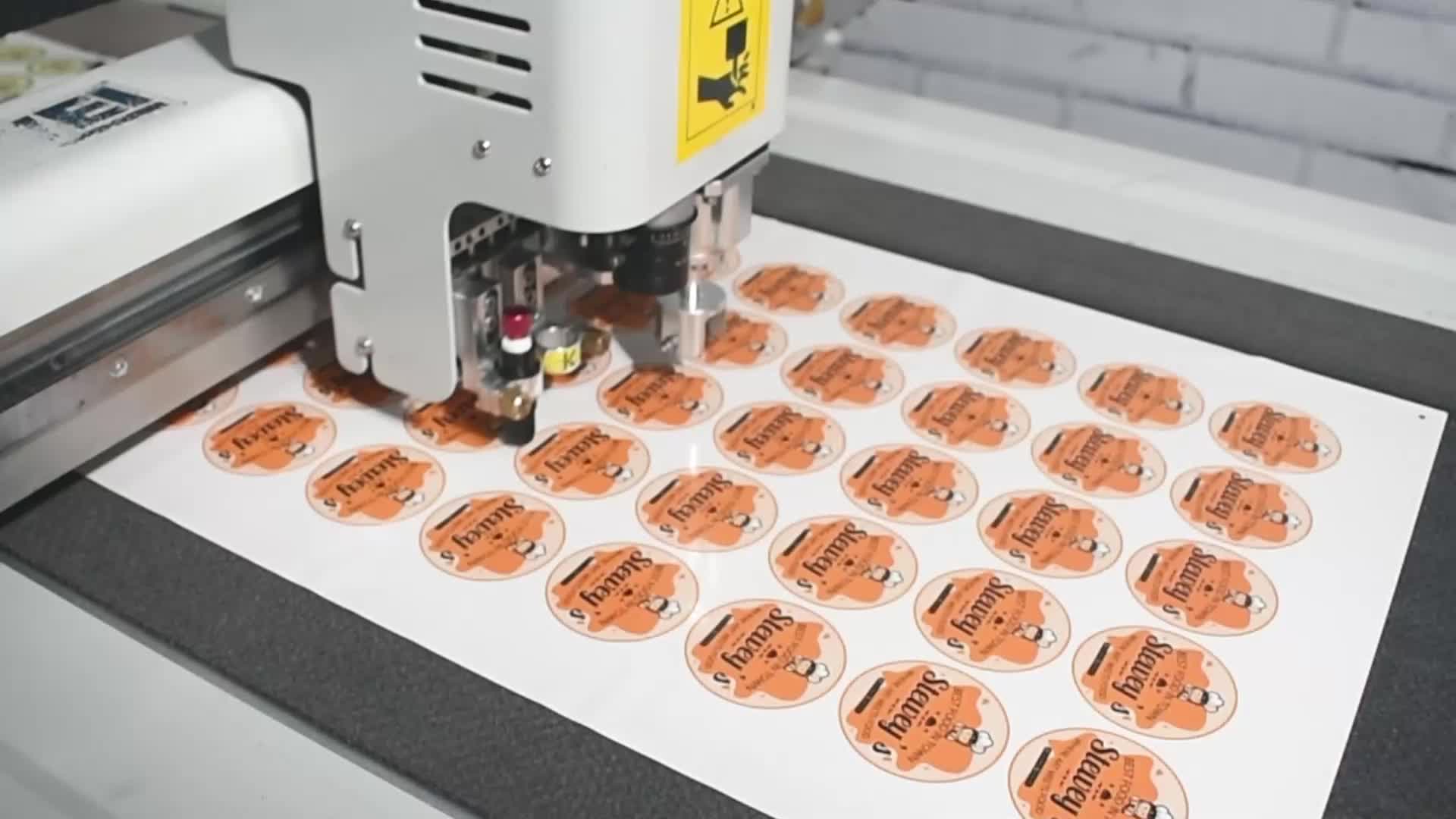 Custom Sticker Label Chromo Bulat A3 Stiker