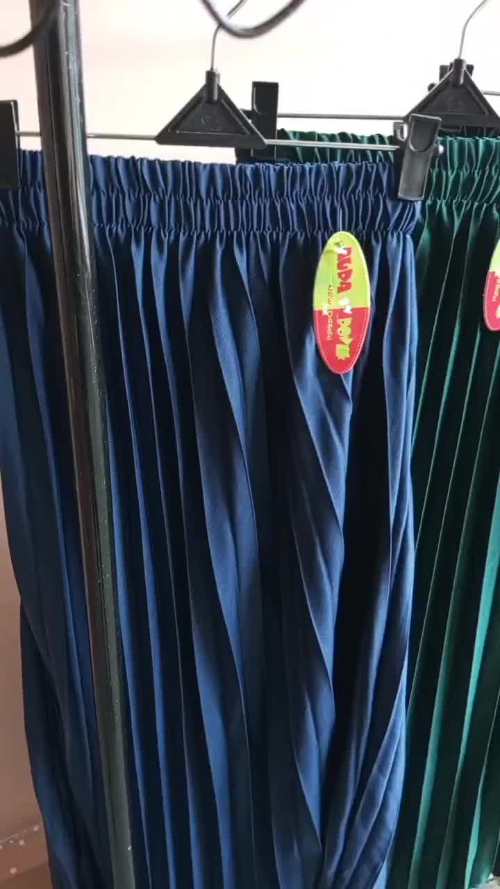 rok plisket wanita viral  / rok plisket wanita /rok wanita viral / rok plisket panjang / rok wanita kekinian Fit Karet Muslim Bawahan Maxi Casual Dewasa