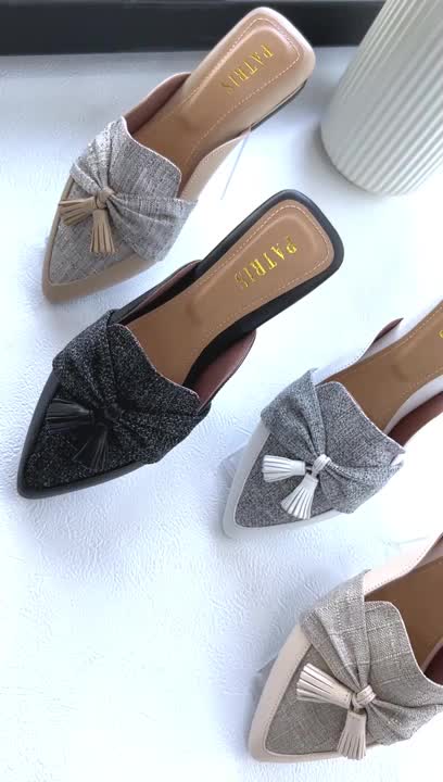 PATRIS Yefta Mules Wanita Heels / Hak 3 Cm Shoes Sendal