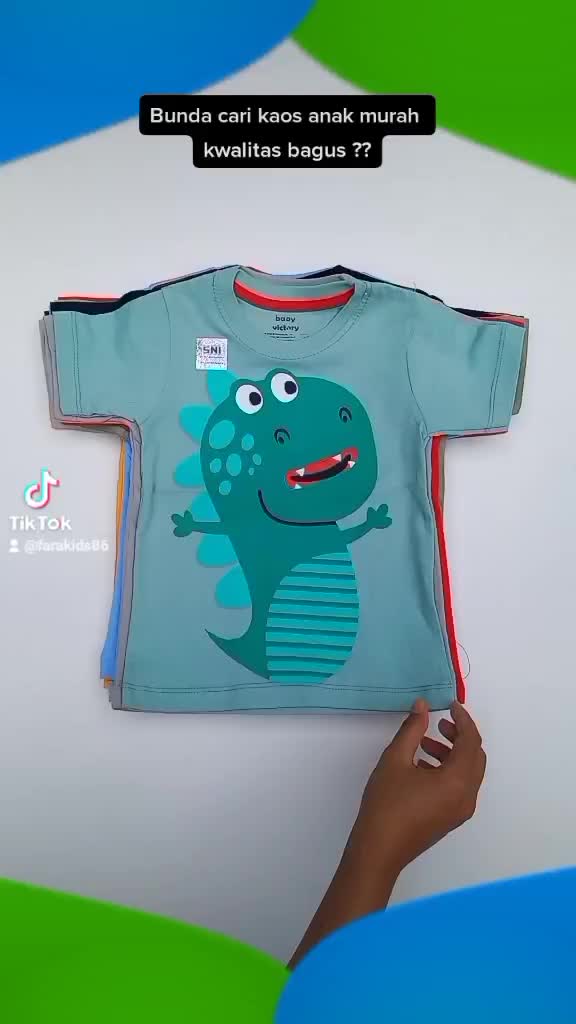 Kaos anak cowok motif premium usia 1-6 tahun
