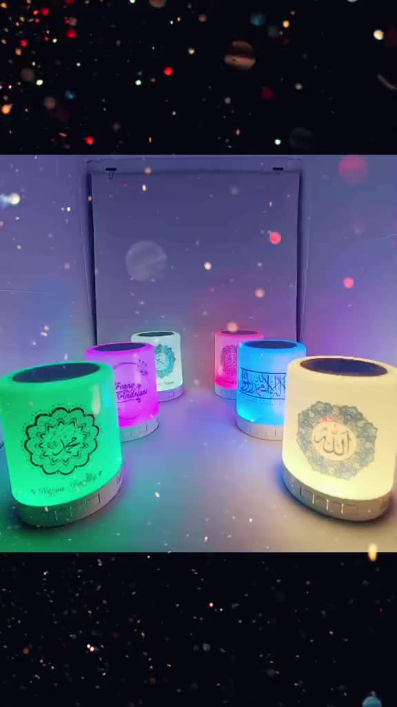 Speaker Murotal Quran 30 Juz (Free Cetak Nama) Bluetooth Jam Led Speker