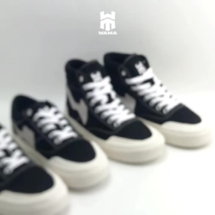 Sepatu Wama Noleds High 36-44 Vulcanized Sepatu Pria Wanita Sneakers Wama Indonesia Canvas Casual Shoes