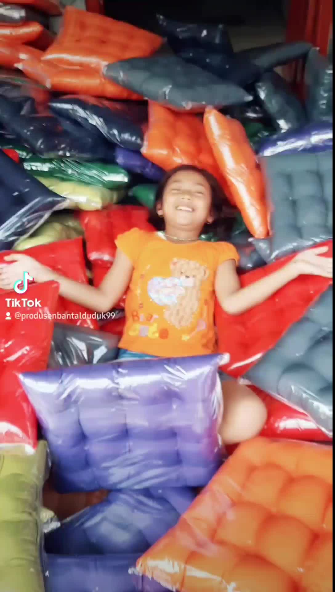 Bantal Duduk Bantal Alas Kursi Motif Flora Tali Tali