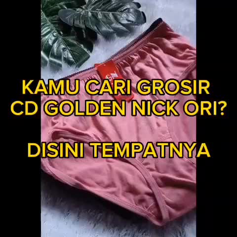 [3 PCS] Celana Dalam Wanita Golden Nick 939 Gelap - Katun Polos - Semi Dewasa Motif Cewek Hitam