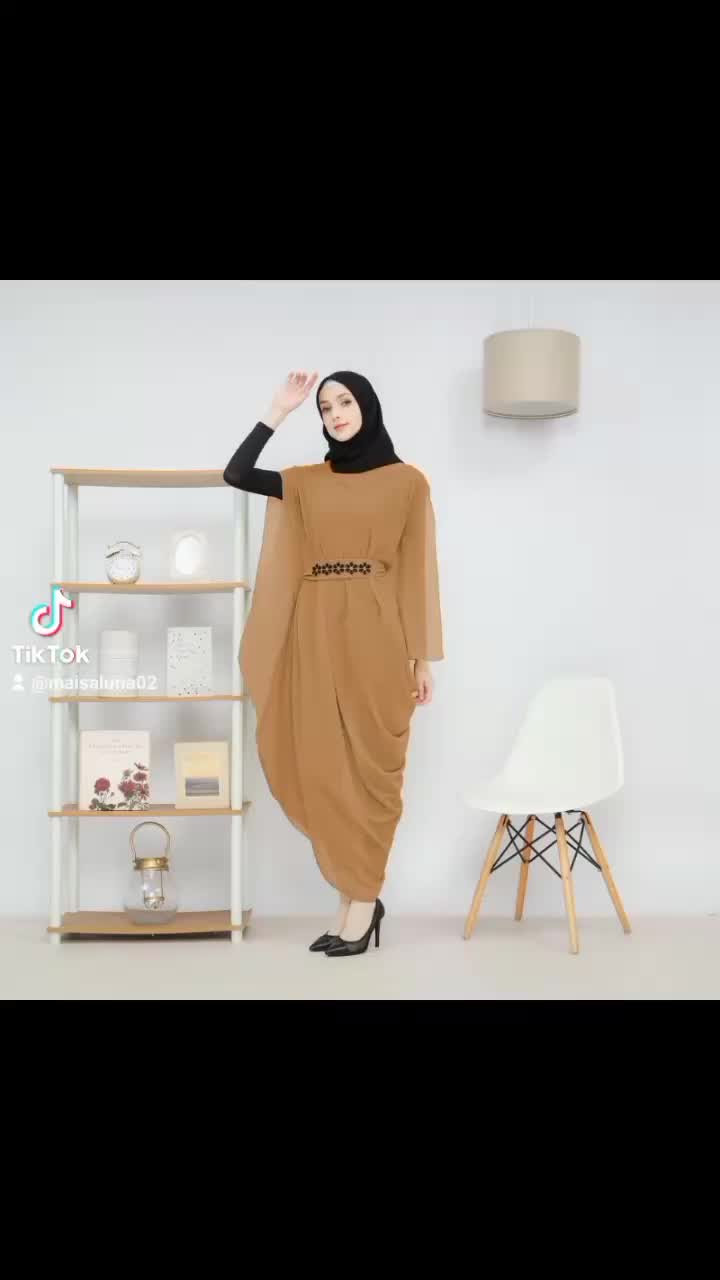Kaftan kondangan Wanita Mewah Outer Panjang+belt diamond kaftan couple keluarga Muslim Terbaru Panjang