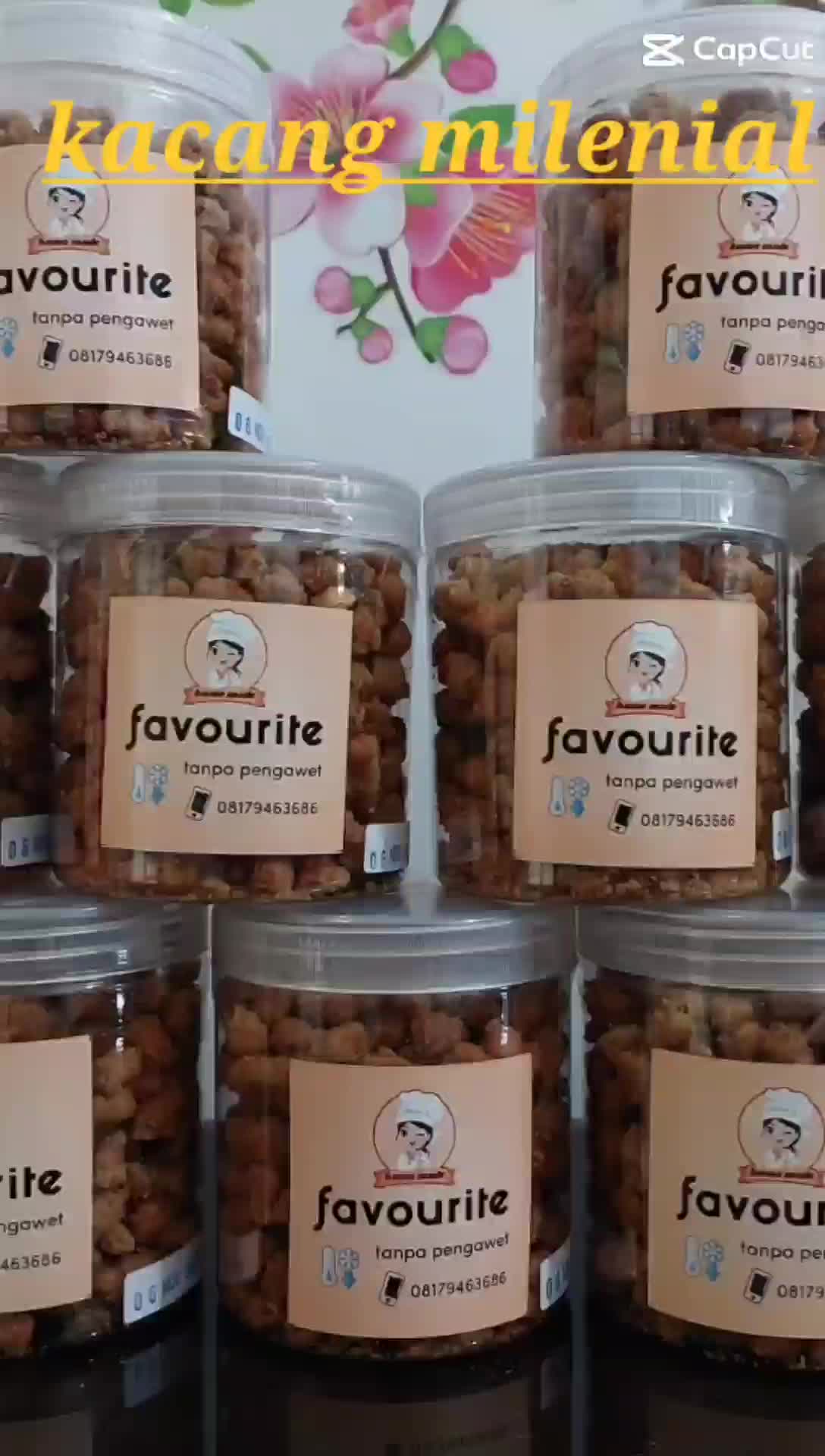 Kacang milenial / kacang kriting / kacang kriwul / tepung / telor rasa daun jeruk low Fat Snacks Food Goreng Toples