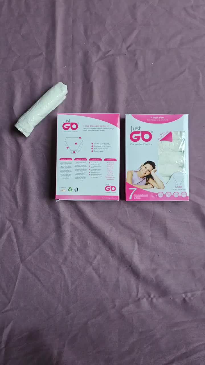 Celana Dalam Kertas Wanita Dewasa JUST GO Perlengkapan Haji dan Umroh Wanita KERTAS Katun kaos  kaki