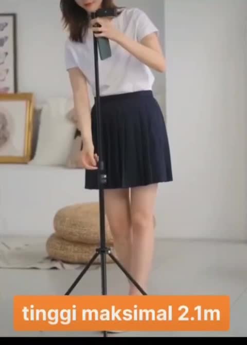 Paket Selfie Lengkap Tripod 2,1M Holder Remote Bluetooth