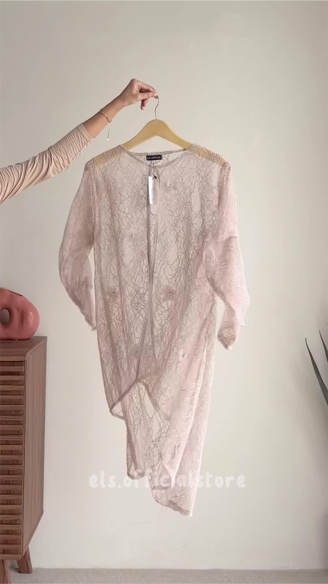 Reisya Outer Patch Flower 3D Outer Lebaran Outer Raya Baju lebaran Panjang