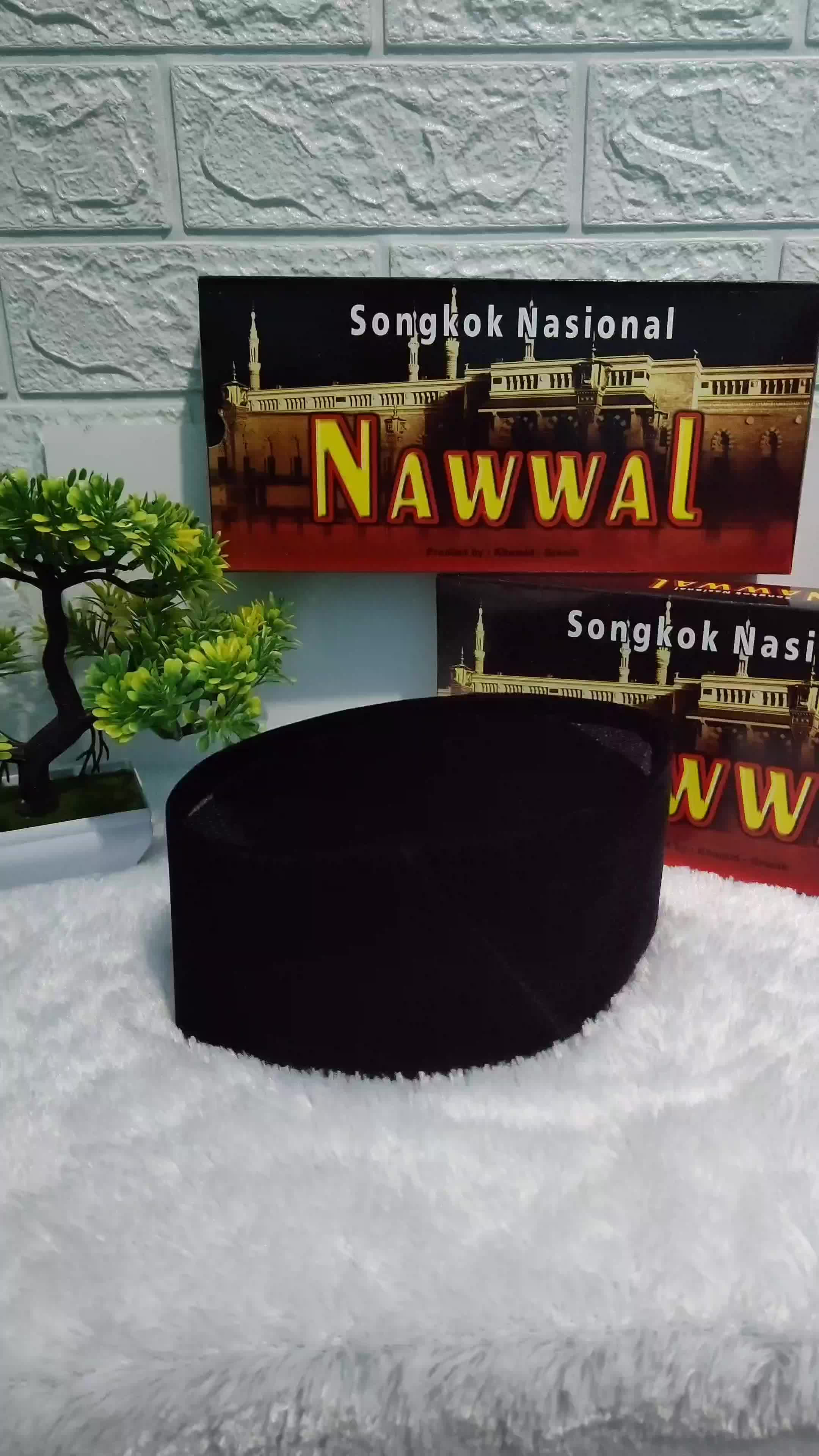100%Original Peci nawwal AC TINGGI 8,9,10 ( pak Khamid Gresik) Nawwal, peci hitam, Songkok