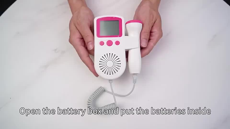 【Free Battery】【Instock locally】3.0Hz Doppler Fetal Heart Detector – Baby Care Device: Listen to Fetal Heartbeat & Ultrasound Heart Rate Monitoring
