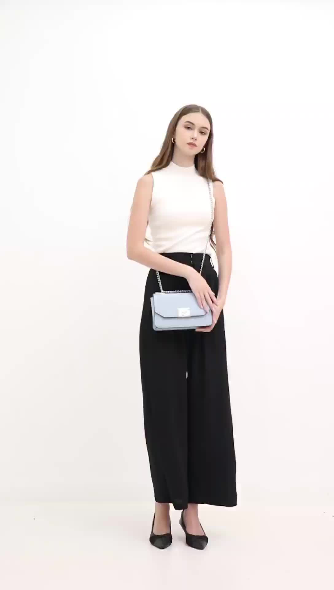 TAS WANITA 8816 KULIT PU TALI RANTAI SIZE 23CM.