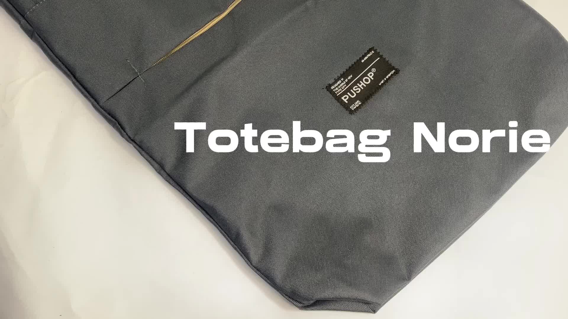 PUSHOP Totebag Wanita NORIE - Tas Jinjing Uniseks Cewek Cowok Tas Belanja Casual Polos