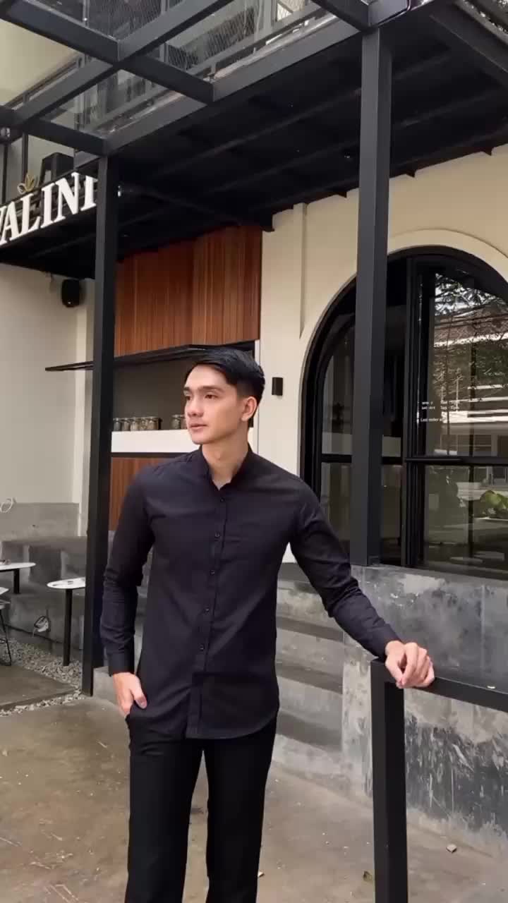 KEMEJA PANJANG PRIA POLOS SLIMFIT CASUAL KERJA KANTOR HITAM PUTIH NAVY MARUN ABU COWOK FORMAL HEM NYAMAN