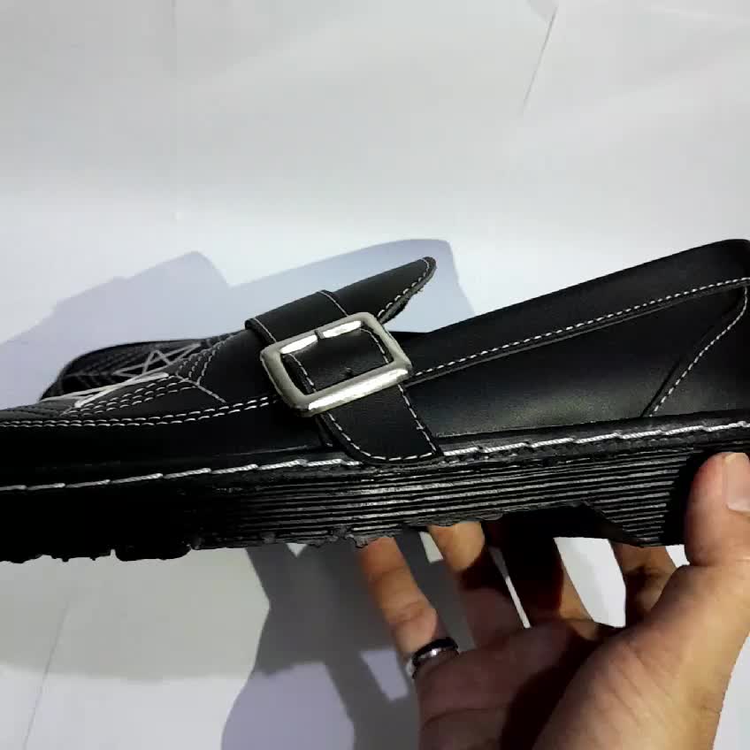 sepatu slip-on jaring laba-laba bintang sekolah kampus sepatu dockmart alas kaki sepatu kantor kuliah sekolah Pria Flat Shoes Kerja Sneakers Kasual Hitam