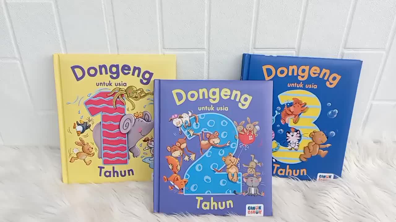 Buku Dongeng untuk Anak usia 1, 2, 3, 4 Tahun (tiap buku isi 6 cerita - Bahasa Indonesia)