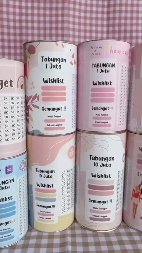 Celengan Target Permanent Buka Tutup Gratis Spidol Part 2 by Maximashop_bogor Plastik