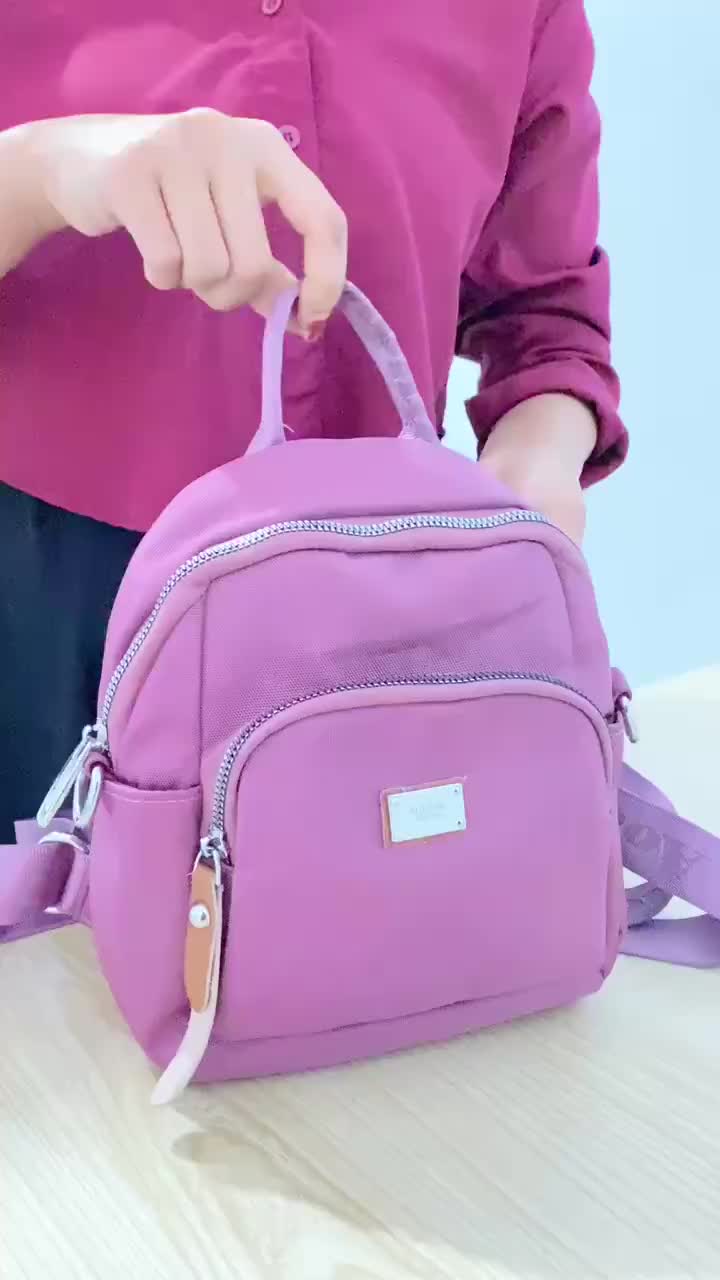 RANSEL CILA 0220 # - Tas Ransel Wanita - Backpack Cewek Sekolah Polos Bahan Kanvas Aman DiCuci Model Perempuan Terbaru Simpel Muat Dompet Panjang, Buku Dan HP Dilengkapin Furing Halus Cocok Untuk Remaja Dan Dewasa