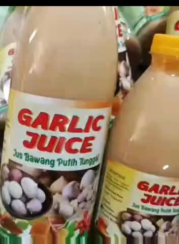 BPOM Garjus 350 ML, Jus Bawang Putih Tunggal, Madu, Lemon, Jahe merah, Cuka Apel dan Kayumanis