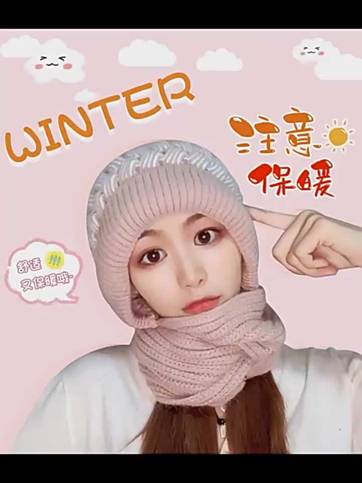 Topi Kupluk Syal Wanita Musim Dingin / Winter Hat /2