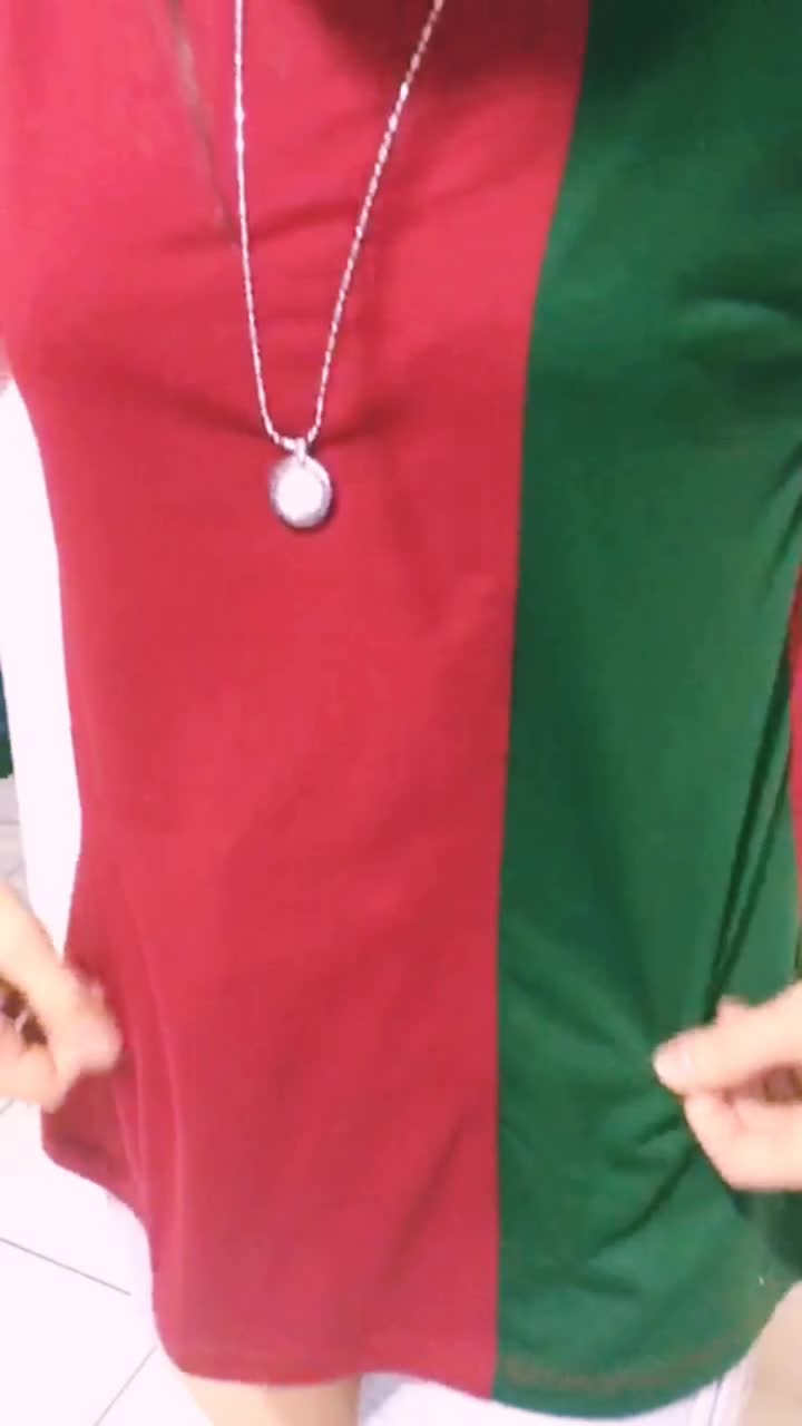 Kaos Wanita Merah Putih / Atasan Wanita Merah Putih  Bordir  Bordir Bulat Baju Polos Pendek Top Cewek Oblong