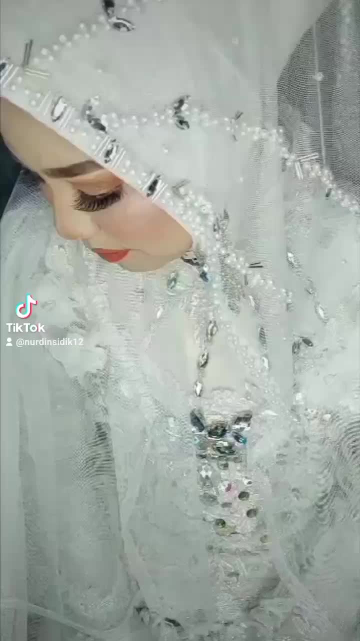Slayer Veil Pengantin Wanita Sunting Pelaminan Motif Kipas