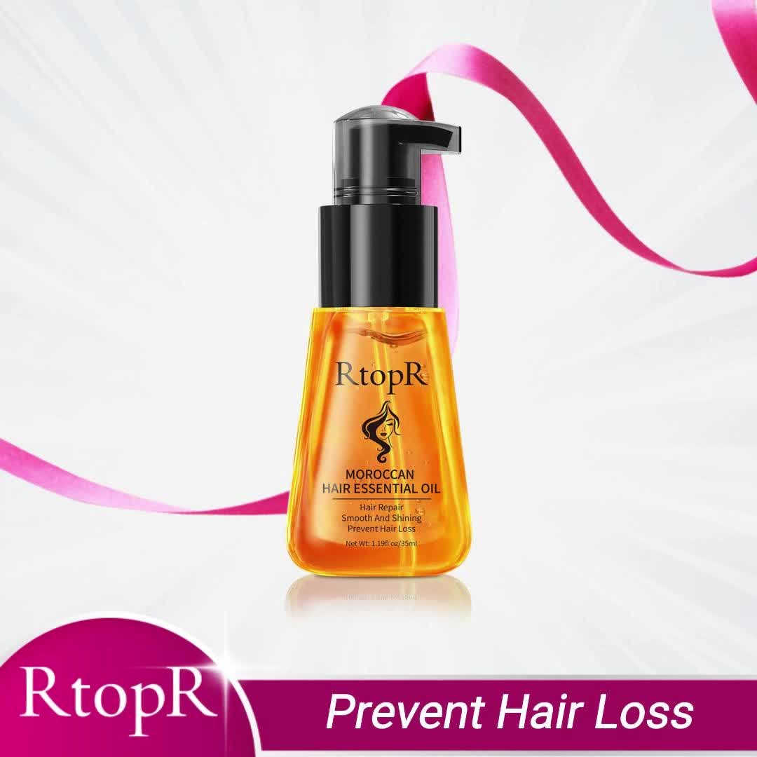 RtopR 【BPOM】 Maroko Mengurangi Kehilangan Rambut Produk Rambut Minyak Esensial Mudah Untuk Membawa Perawatan Rambut 35ml Keduanya Pria Dan Wanita Dapat Menggunakan Moroccan Hair Essential Oil