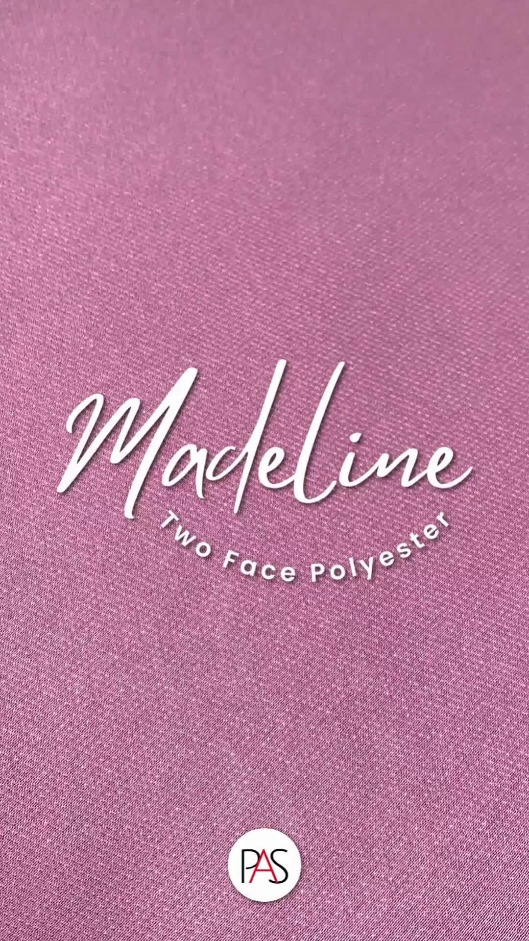 Kain Polyester Two Face Fabric Ecer Bahan Madeline Premium HARGA 1/2 YARD Dress Gamis Anti Kusut Benang Blouse Rok