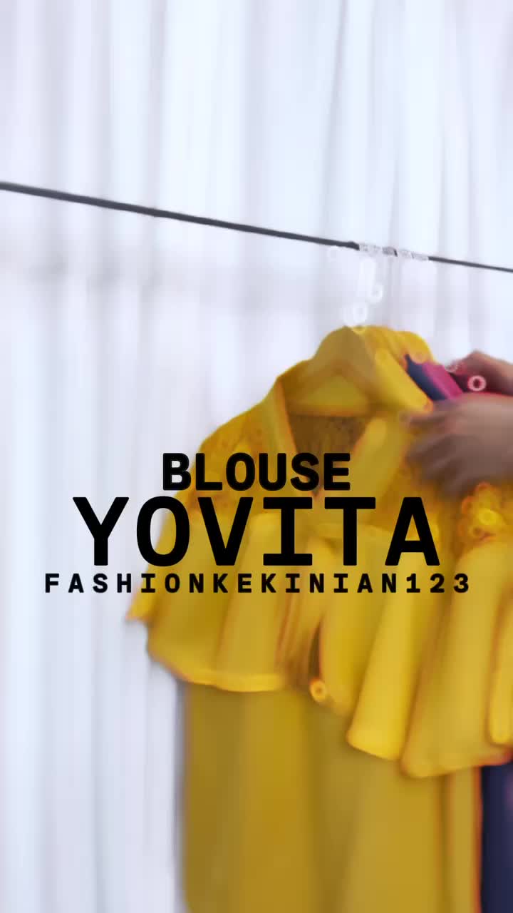 Top Casual Panjang Kombinasi Wanita Terbaru Blouse Kombi Brukat Kekinian Wanita Blouse Yovita