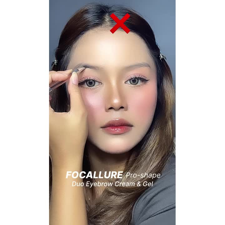 FOCALLURE Pro-shape Duo 2-in-1 Eyebrow Cream & Gel 3D