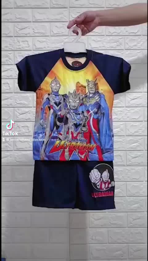 Setelan Anak Laki - Laki / Baju Anak - Anak / Setelan Anak Ultraman / Sablon Depan Belakang