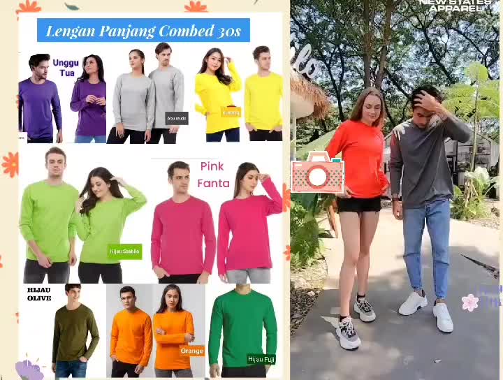 Kaos polos lengan panjang soft katun combed 30s UNGU MUDA / LILAC , kaos lengan panjang polos, kaos polos pria wanita lengan panjang , kaos hijab polos ,kaos polos premium lengan panjang  ( LANGSUNG PABRIK )