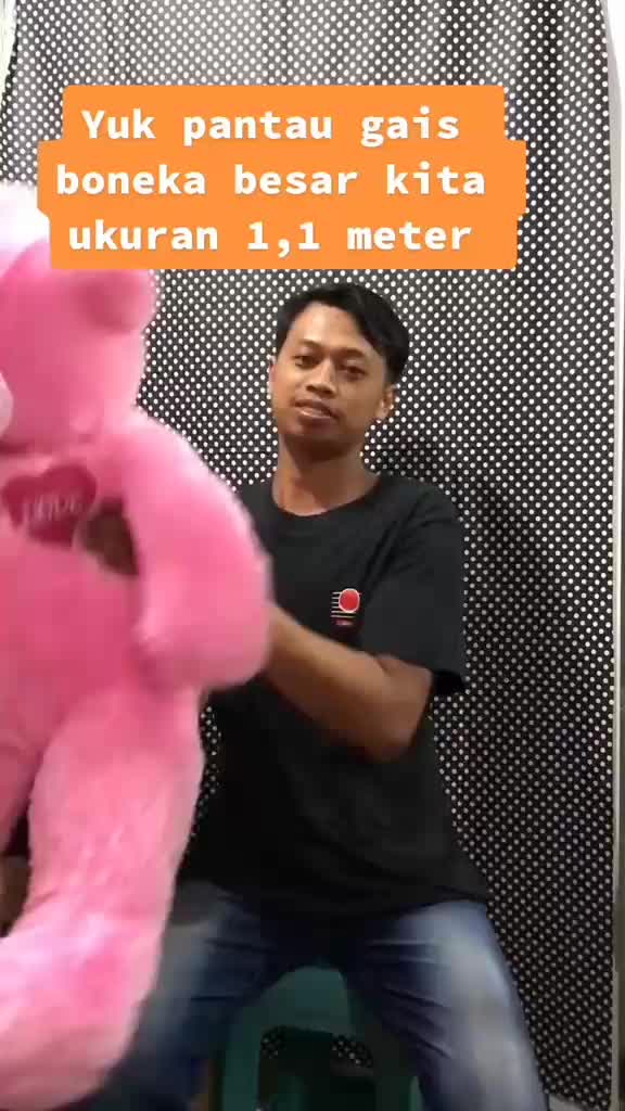 boneka teddy bear smile 1 meter jumbo besar gemoy