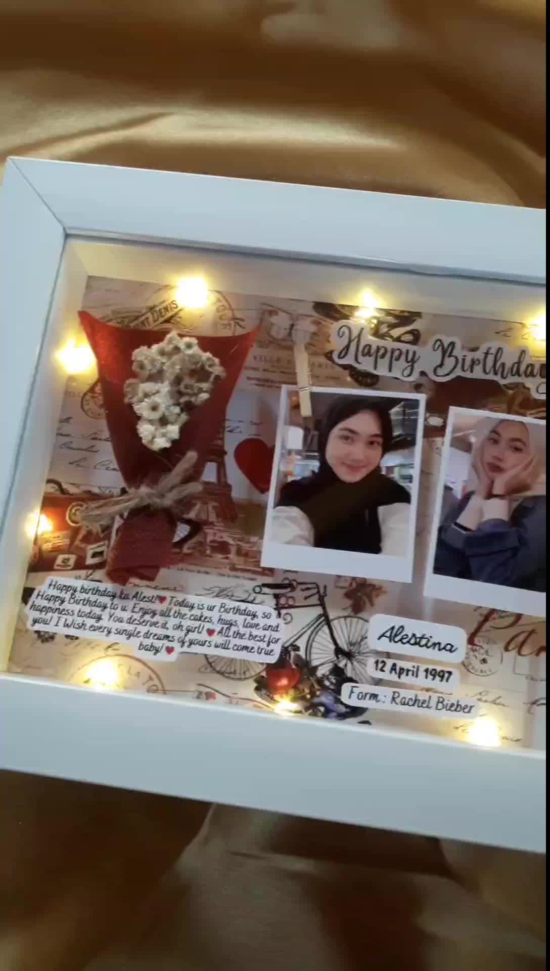 Pigura Kado Ulang Tahun Wisuda Aesthetic Wedding Anniversary