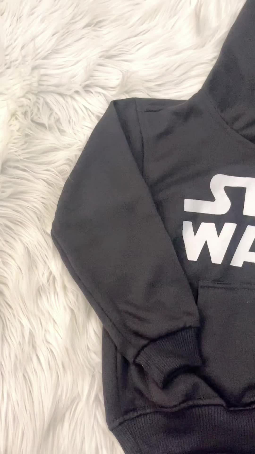 JAKET ANAK SWEATER HOODIE SABLON STARWARS KEKINIAN TERBARU BAHAN FLEECE USIA 2TAHUN SAMPAI 12TAHUN LAKI LAKI PEREMPUAN SIZE S SAMPAI XL