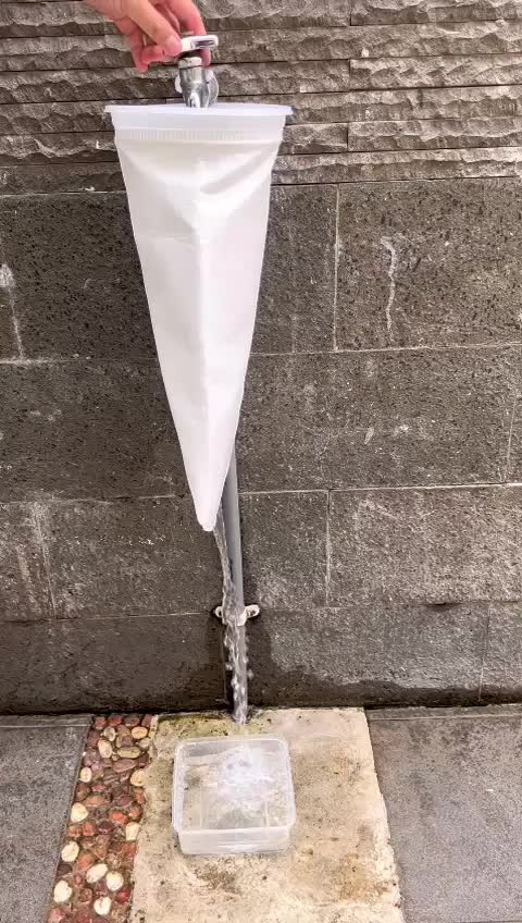 Depure Filter Bag Saringan Toren / Saringan Penampung Air Polyester (5 Micron) 7" x 17"