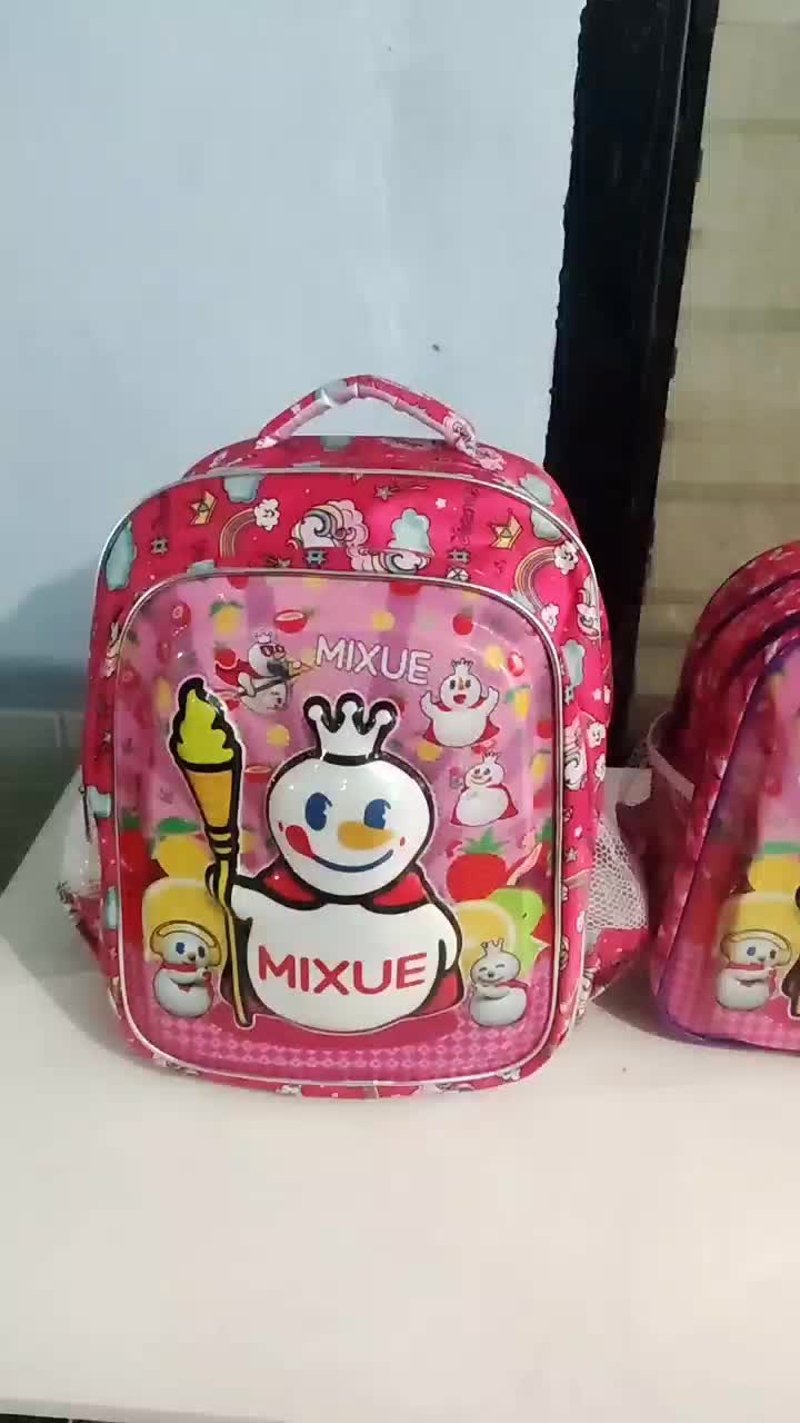 Tas anak TK MIXUE pake led karakter terbaru Paud dan SD Motif