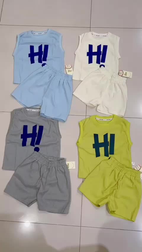 SALE setelan atasan kutung / lekbong import anak laki-laki perempuan 1 tahun-4 tahun